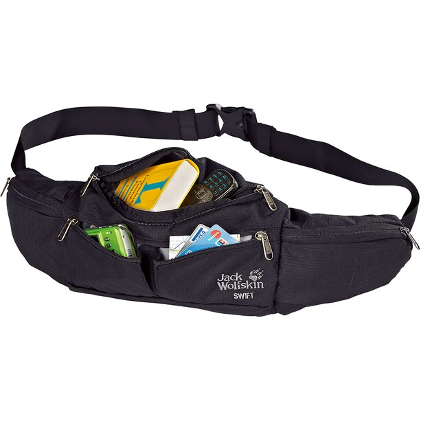 Jack Wolfskin Swift Sac Banane, Noir 2 Jack Wolfskin Swift Sac Banane, Noir – Image 2