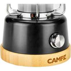 CAMPZ Lanterne En Bambou, Noir/beige -VAUDE Boutique campz bamboo lantern black brown 6