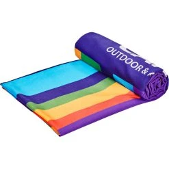 CAMPZ Serviette De Plage En Microfibre 90x200cm, Multicolore