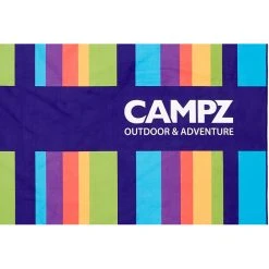 CAMPZ Serviette De Plage En Microfibre 90x200cm, Multicolore -VAUDE Boutique campz mikrofaser strandtuch 90x200cm regenbogen 3