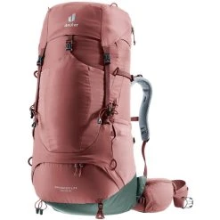 Deuter Aircontact Lite 45+10 SL Backpack Women, Rouge
