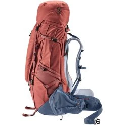 Deuter Aircontact X 60+15 SL Sac à Dos Femme, Rouge -VAUDE Boutique deuter aircontact x 60 15 sl backpack redwood ink 5