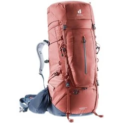 Deuter Aircontact X 80+15 SL Sac à Dos Femme, Rouge