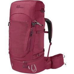 Jack Wolfskin Highland Trail 50+5 Backpack Women, Rouge
