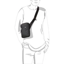 Jack Wolfskin Purser Sac à Bandoulière, Noir -VAUDE Boutique jack wolfskin purser shoulder bag black 4